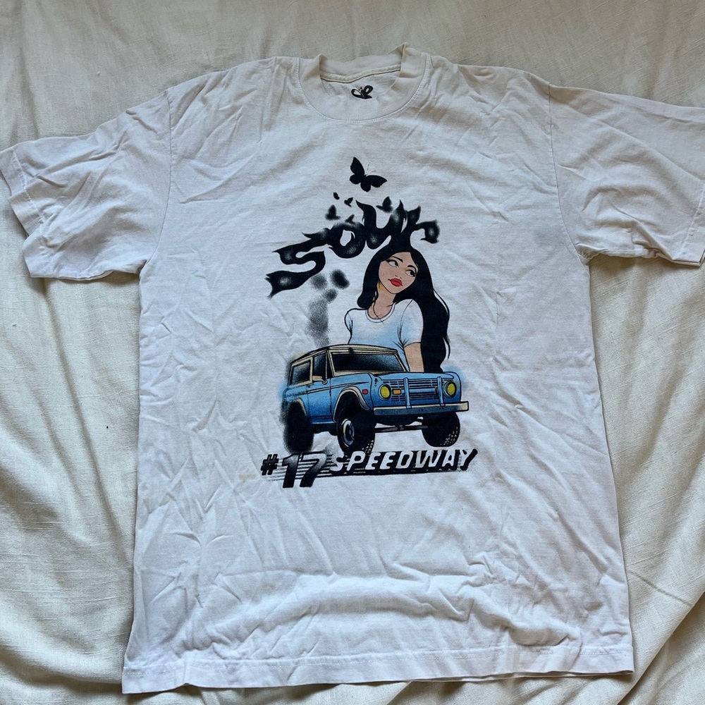 OLIVIA RODRIGO SOUR SPEEDWAY GRAPHIC TEE